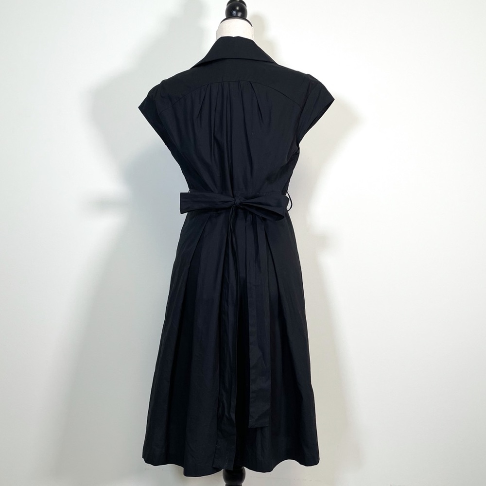 Cynthia Steffe V Neck Cap Sleeve Flare Button Down - Picture 4 of 6